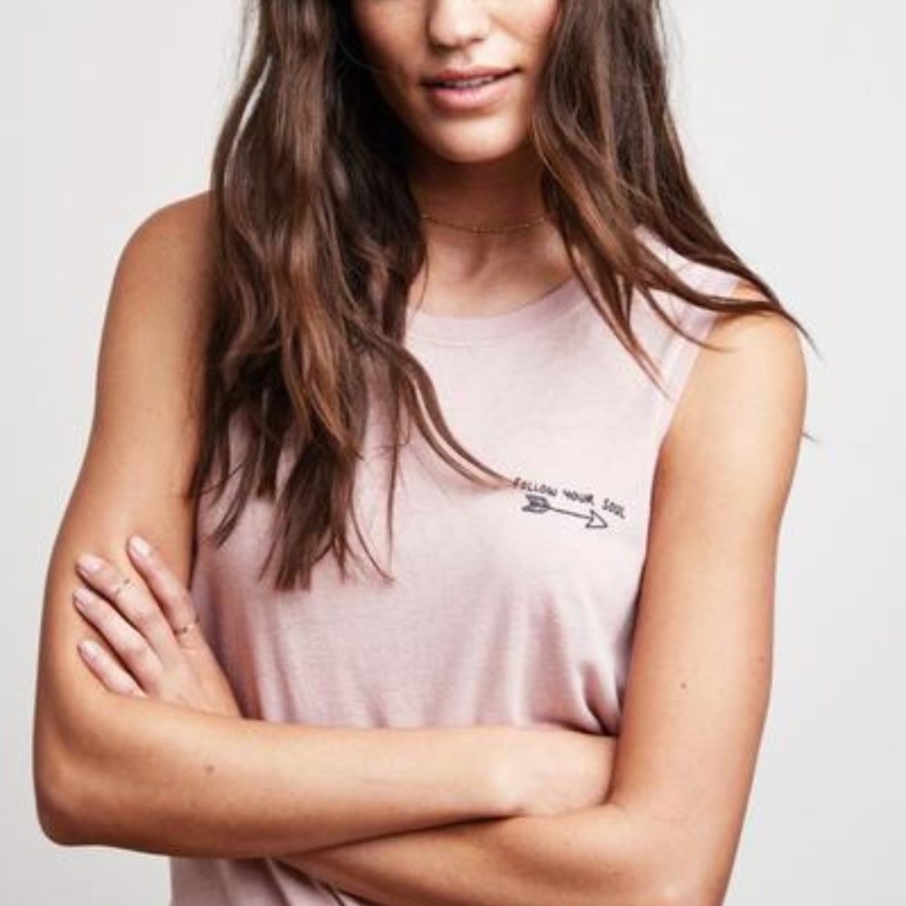 Spiritual Gangster Chakra Tank in Pink Blush M